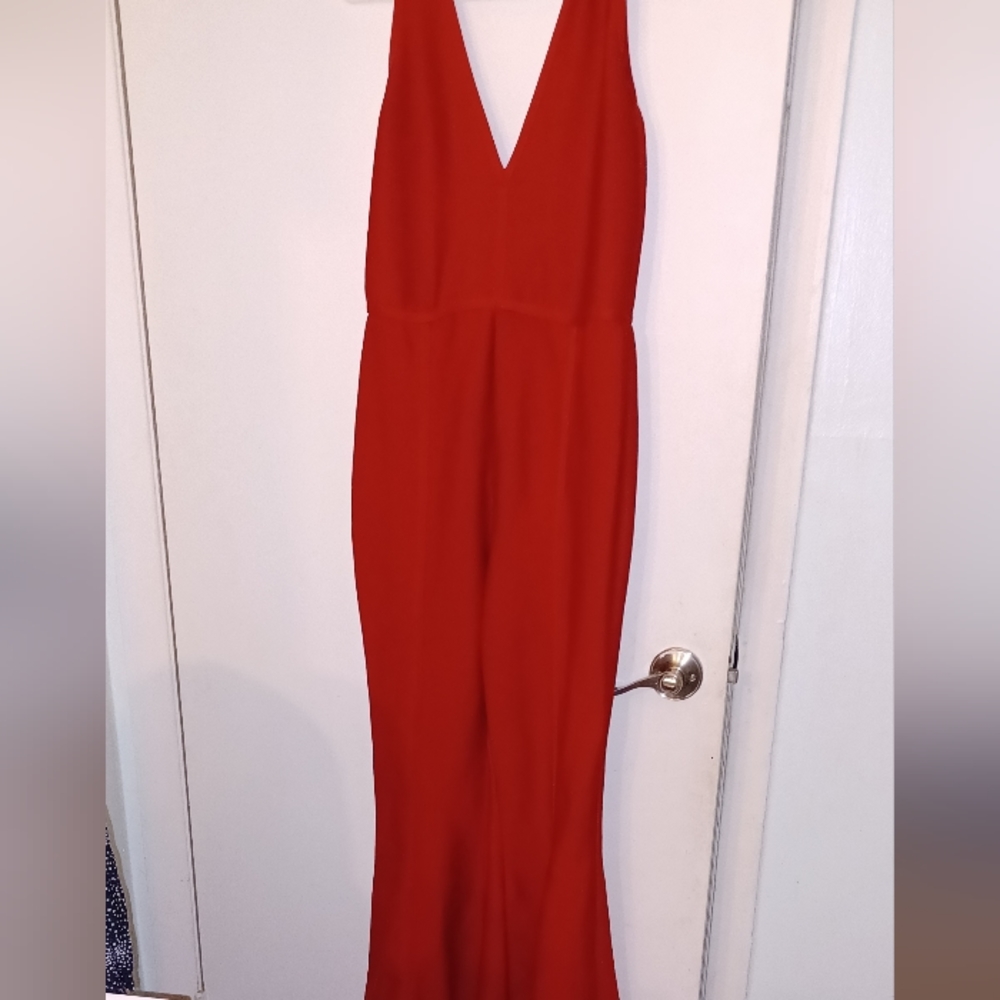 Fashion Nova red jumpsuit